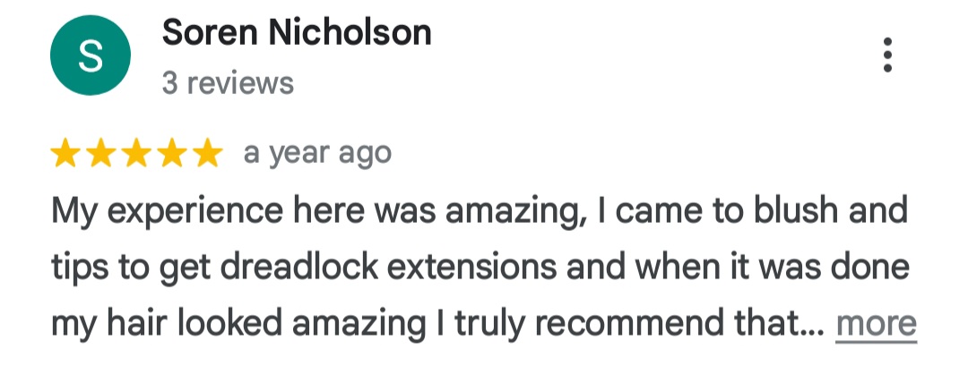 Google review screenshot