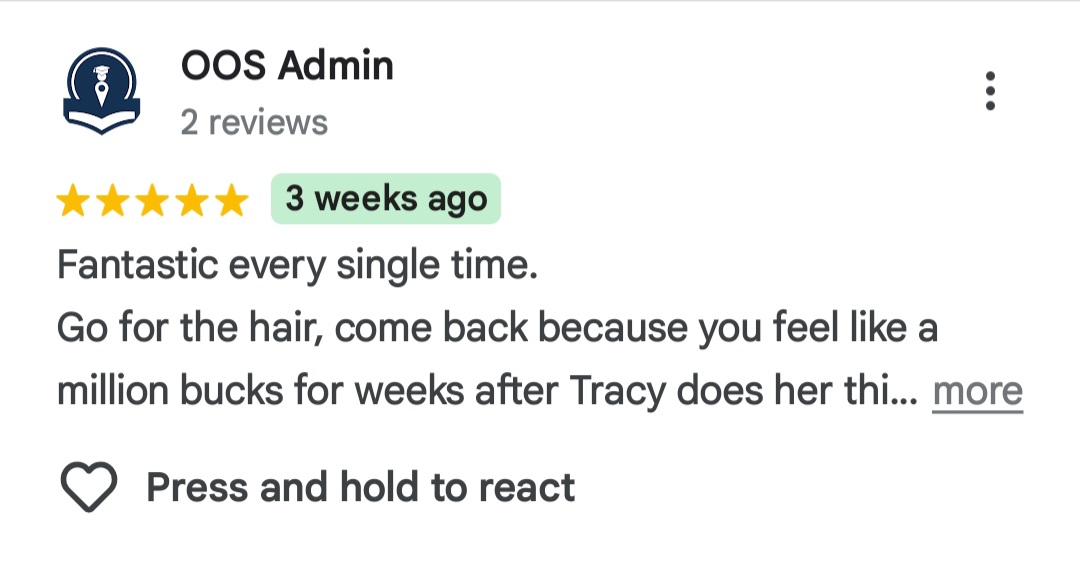 Google review screenshot