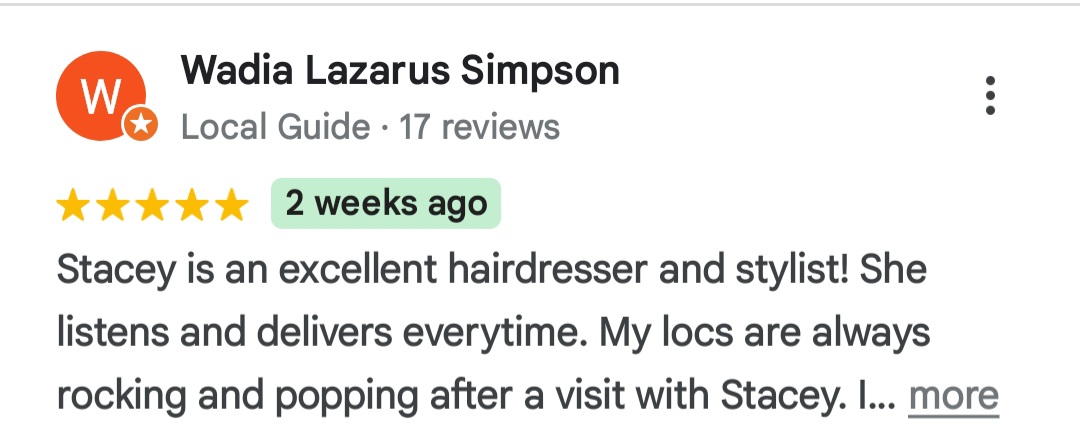 Google review screenshot