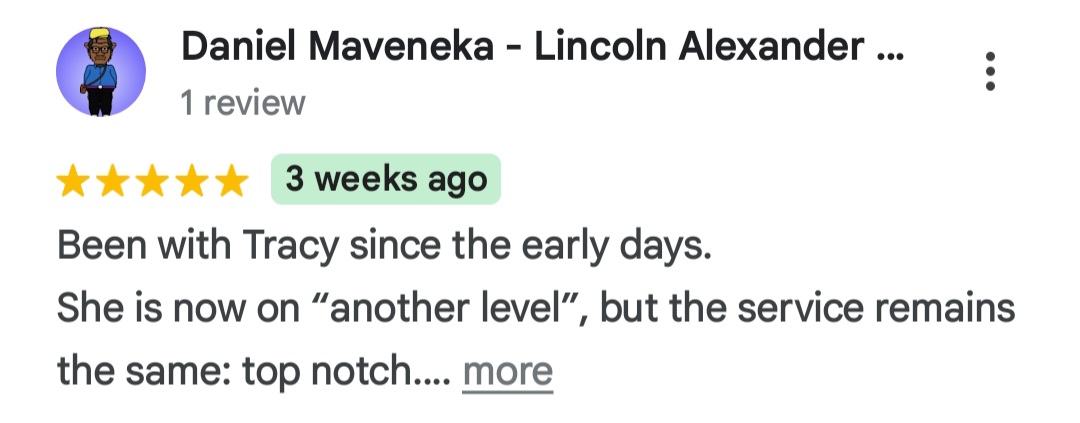 Google review screenshot