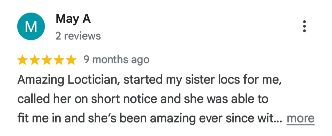 Google review screenshot